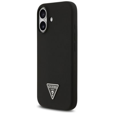 2. Guess Silikon Triangle Logo MagSafe Hülle für iPhone 17 - Schwarz