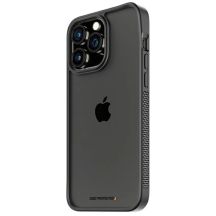 PanzerGlass ClearCase Hülle für iPhone 15 Pro Max mit Militärzertifizierung – Transparent und Schwarz
