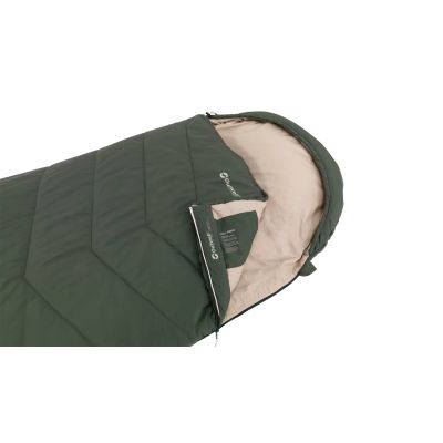 2. Outwell Caldera Lux Schlafsack für Erwachsene, halbrechteckig, Polyester, Grün