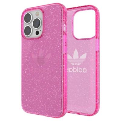 7. Adidas OR Schutzhülle Clear Case Glitter für iPhone 13 Pro / iPhone 13 - Pink