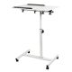 2. MACLEAN Mobiler Schreibtisch-/Laptopständer, Weiß, Höhenverstellbar 59–89 cm, max. 30 kg, MC-121 W