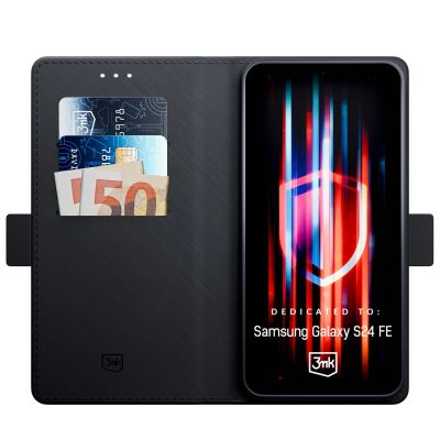 3. 3mk Wallet Case für Samsung Galaxy S24 FE – Schwarz