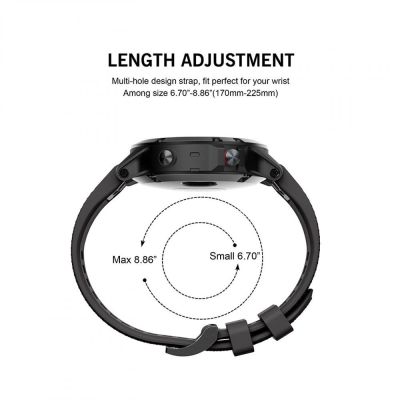 5. Tech-Protect Smooth Hülle für Garmin Fenix ​​​​5 / 6 / 6 Pro / 7 - Schwarz