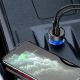 8. Baseus Auto-Ladegerät USB / USB Typ C 65 W 5 A SCP Quick Charge 4.0+ Power Delivery 3.0 LCD Bildschirm grau (CCKX-C0G)