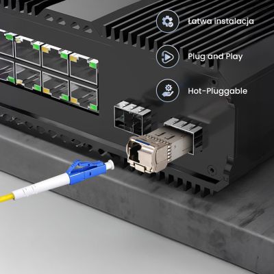 3. Extralink SFP+ 10G | SFP+ WDM-Modul | 10 Gbit/s, 1270/1330 nm, Singlemode, 20 km, LC, DOM, Paar, dediziert für HP/ARUBA