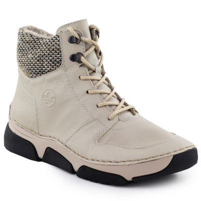 8. Bequeme beige Damenstiefeletten Rieker 45955-60