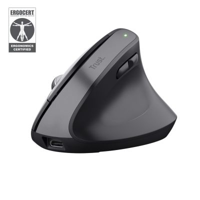 Vertrauen Sie der BAYO+ ERGONOMISCHEN KABELLOSEN schwarzen Maus