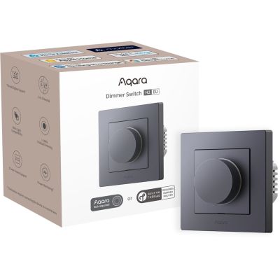 2. Aqara Dimmerschalter H2 EU Graulichtdimmer mit Drehknopf KD-R01D-G