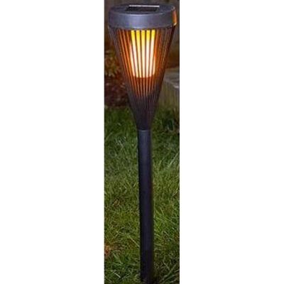 12. 2-in-1 Solar-Taschenlampe mit Flammeneffekt und 12 LEDs