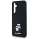 6. Karl Lagerfeld Silikon Karl&Choupette Metal Pin Hülle für Samsung Galaxy A35 – Schwarz