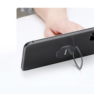 16. Baseus ultradünner selbstklebender Ringhalter Telefonständer silber (SUYB-0S)