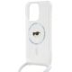 5. Karl Lagerfeld Crossbody IML Karl Head MagSafe Hülle für iPhone 15 Pro Max – transparent