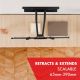 6. MACLEAN TV-HALTERUNG, VESA MAX 600X400, 32-85", 60KG, VERTIKAL UND HORIZONTAL VERSTELLBAR, PROFIL 65-390MM, SCHWARZ MC-789