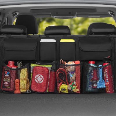 2. Wozinsky Großer Auto-Organizer für Rücksitzlehne und Kofferraum – Schwarz