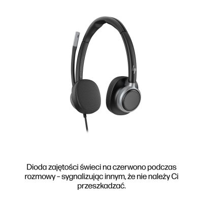 63. HP Poly Mission 625 – Kabelgebundenes Stereo-USB-Headset (Mehrfachpackung)