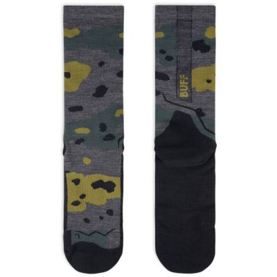 3. Buff Merino Leichtgewicht Crew Socken LWC2 Grau L Socken