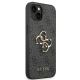 4. Guess 4G Hülle mit großem Metalllogo für iPhone 14 / 15 Plus – Grau