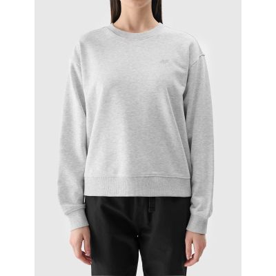 5. Damen Sweatshirt ohne Reißverschluss und Kapuze 4F 4FWMM00TSWSF1765-27M