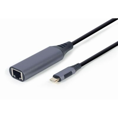 6. GEMBIRD USB-C-auf-LAN-RJ-45-Adapter 1GB mit Kabel