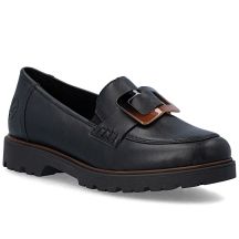 Schwarze Damen-Lords-Schuhe Rieker 45553-00