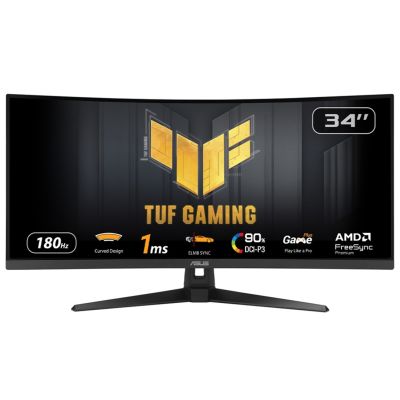 12. ASUS TUF Gaming VG34VQ3B Computermonitor 86,4 cm (34") 3440 x 1440 px UltraWide Quad HD LED Schwarz