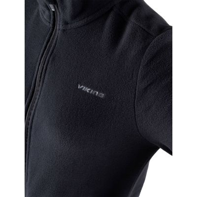 4. Damen-Fleecejacke Viking Tesero Lady, schwarz, durchgehend mit Reißverschluss, Trekking (740/24/5658/0900)