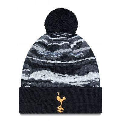 New Era Tottenham Hotspur FC Schwarze Bommel-Strickmütze - 60363502