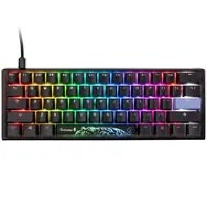 11. Ducky One 3 Classic Mini-Tastatur Gaming USB US Englisch Schwarz, Weiß