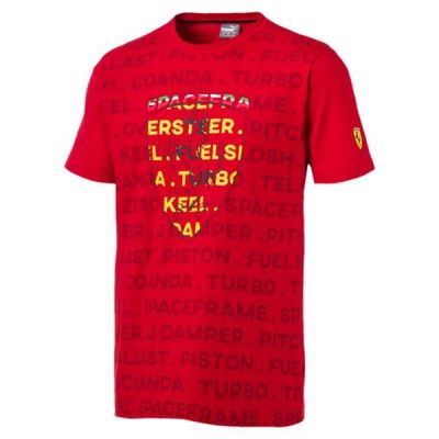 Herren PUMA SF BIG SHIELD TEE rot (577828-01)