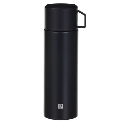 ZWILLING Thermoskanne mit Becher, 1 Liter, schwarz