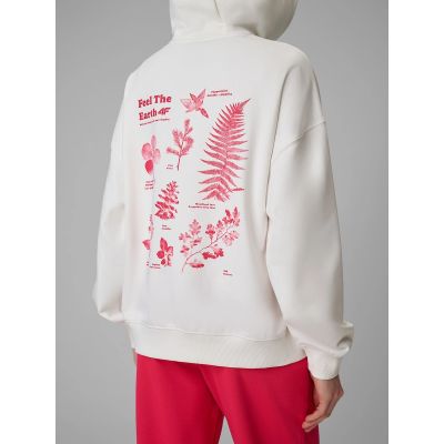 4. Lockerer Damen-Sweatshirt mit Kapuze 4F 4FRSS26TSWSF2836-11S