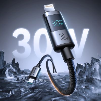 2. Joyroom S-A16 Pro Prism Series 30W USB-C - Lightning Kabel mit Display 1,2m - Schwarz