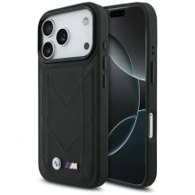 BMW M Quilted Logo MagSafe Case für iPhone 17 Pro – Schwarz