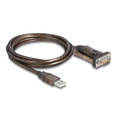 2. DeLOCK Adapter USB 2.0 Typ-A auf 1 x serieller RS-232 D-Sub 9-poliger Stecker mit Schrauben, 1,5 m