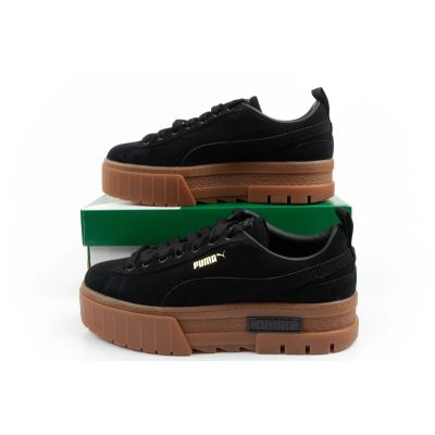 10. Puma Mayze Damen Sportschuhe Sneakers Plateau schwarz modisch Leder