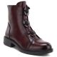 Damen-Ankle-Boots mit Zierblumen, gefüttert, bordeauxrot, Potocki SZ12852