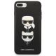 3. Karl Lagerfeld Saffiano Karl&Choupette Head Case für iPhone 7 Plus / iPhone 8 Plus – Schwarz