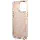 7. Guess 4G Vintage Gold Logo Hülle für iPhone 14 Pro – Rosa
