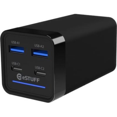 10. eSTUFF ES635200 Handy-Ladegerät Laptop Schwarz AC Schnellladung Intern