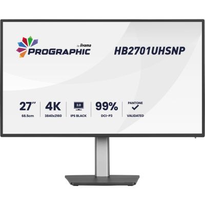 2. iiyama PROGRAPHIC HB2701UHSNP-B1 Computermonitor 68,6 cm (27") 3840 x 2160 px 4K Ultra HD LCD Schwarz