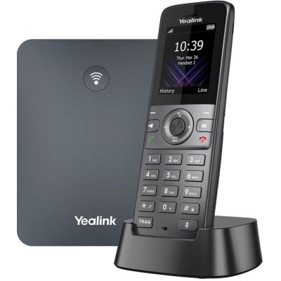 2. Yealink W74P VoIP-Telefon, graues TFT-Display