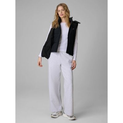 3. Langärmliges, schmal geschnittenes, glattes Damenshirt, Größe 4F 4FRSS26TLONF658-10S