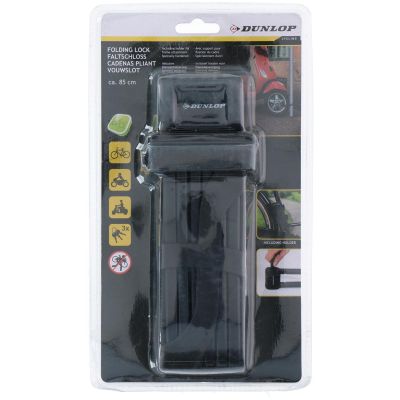 12. Faltbares Fahrradschloss von Dunlop, 85 cm