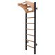 9. Turn-Wandbarren aus Holz und Metall mit 4 Griffen und Holzbank K 211B