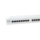 2. Ausstattung 19" Patchpanel 24xRJ45 Cat6 FTP 1U 250MHz RAL7035