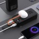 5. Wozinsky W8-W 30000 mAh 30W Powerbank mit 2x USB-A und USB-C Anschlüssen und Taschenlampe – Schwarz