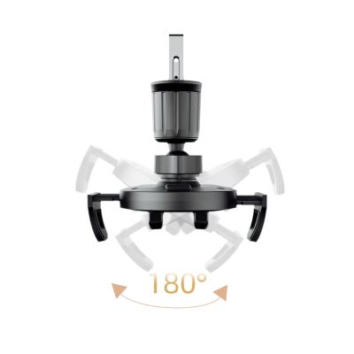 4. Dudao F2+ Smartphone-Halterung für Lüftungsschlitze, Klemme - schwarz