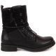 15. Jezzi W JEZ254A Arbeitsstiefel mit Schnürung und Reißverschluss, schwarz