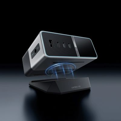 9. Cuktech TA3005U 300W 5-in-1 Ladestation mit Digitalanzeige – Silber