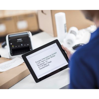 13. Brother QL-1110NWB Thermodirekt-Etikettendrucker, 300 x 300 dpi, 110 mm/s, kabelgebunden und kabellos, LAN (kabelgebunden), WLAN, Bluetooth